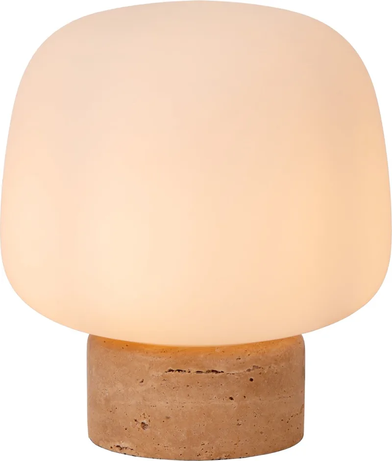 ANSTON - Tafellamp - 1xE14 - Japandi von Lucide in Opaal – Produktfoto