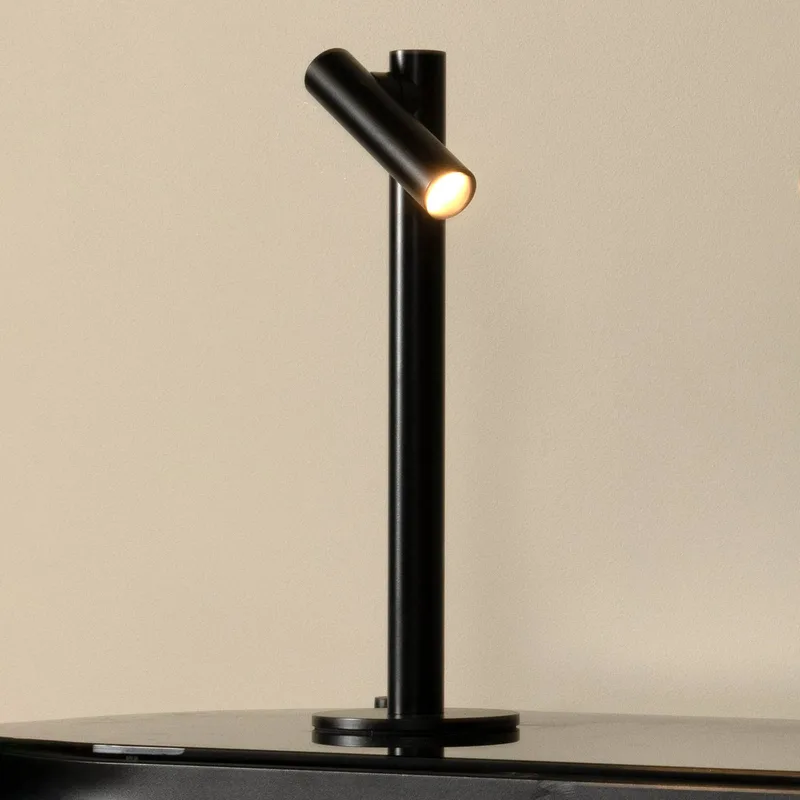 Antrim LED tafellamp, 1-lamp, IP54, dimbaar från Lucide i Svart – produktbild 1 av 5
