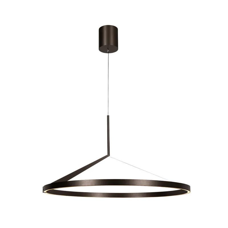 APPLAUSE - Hanglamp - Ø 80 cm - LED Dimb. - CCT - 1x50W 2700K/4000K - Handbewegingssensor - Grijs ijzer - Premium de Lucide – photo produit