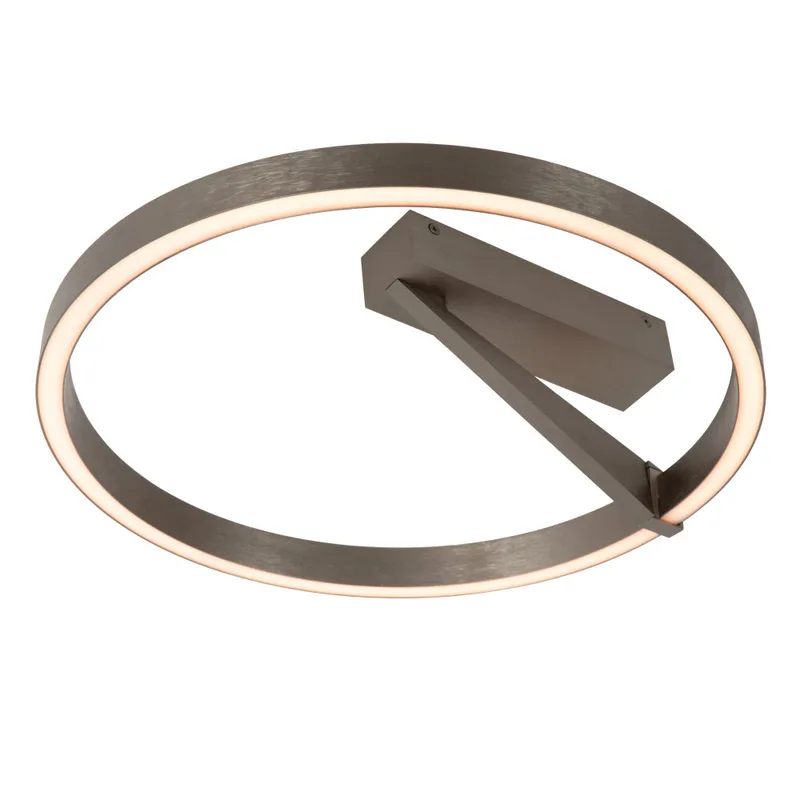 APPLAUSE - Plafonnière - Ø 40 cm - LED Dimb. - CCT - 1x26W 2200K/4000K - Grijs ijzer - Premium de Lucide – photo produit
