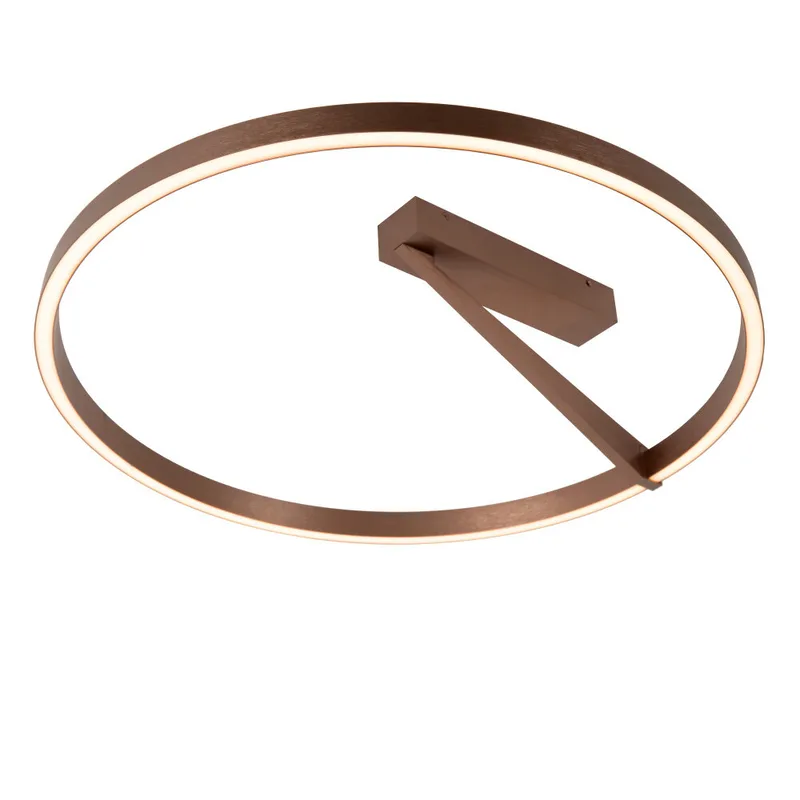 APPLAUSE - Plafonnière - Ø 60 cm - LED Dimb. - CCT - 1x40W 2200K/4000K - Koffie - Premium van Lucide – productfoto