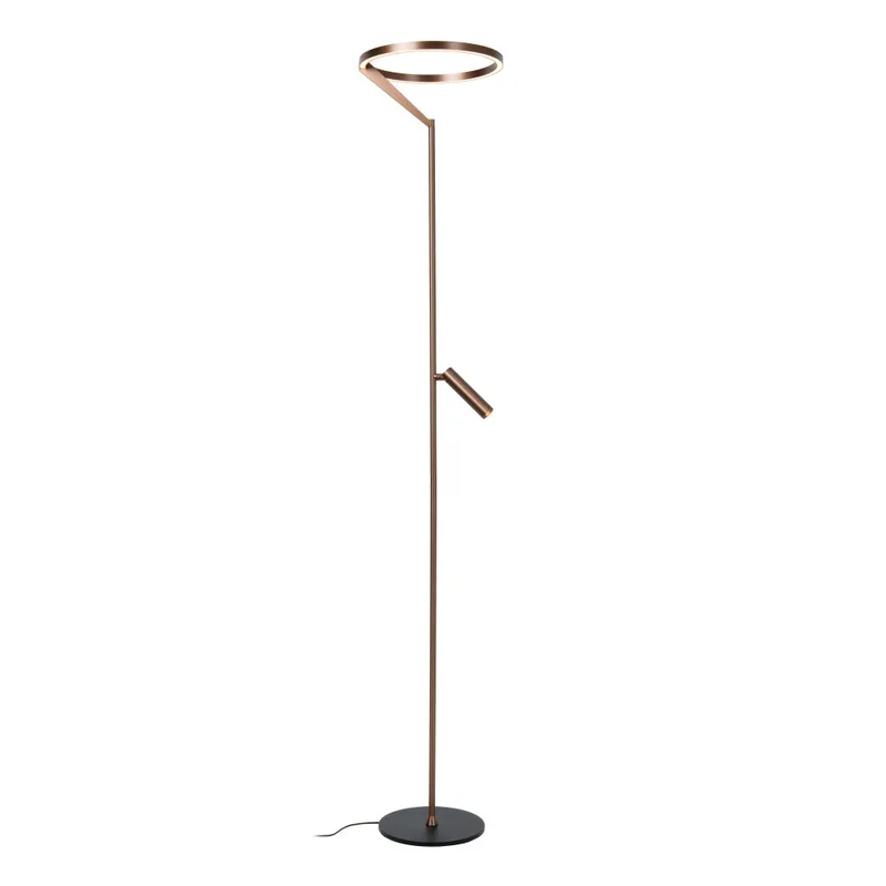APPLAUSE - Vloerlamp - Ø 33 cm - LED Dimb. - CCT - 2700K/4000K - Koffie - Premium fra Lucide – produktbillede