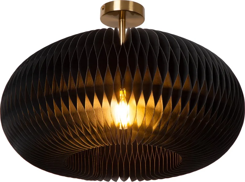 ARMONI - Plafonnière (Plafondlamp) - Ø 52 cm - 1xE27 de Lucide en Noir – photo produit