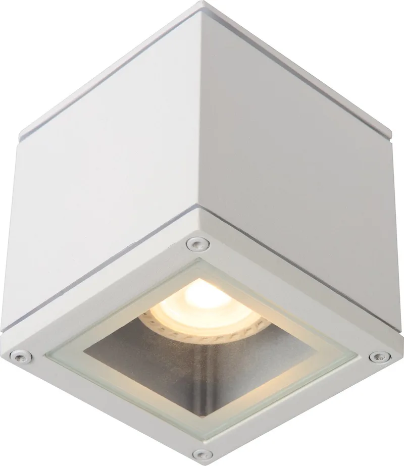 AVEN - Plafondspot (Plafondlamp) Badkamer - 1xGU10 (MR16) - IP65 de Lucide en Blanc – photo produit