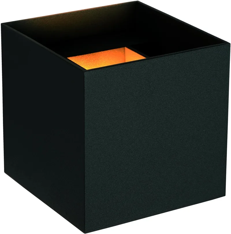 AXI - Wandspot / Wandlamp Badkamer - LED - 2x3,5W 2700K - IP54 - Verstelbare stralingshoek de Lucide en Noir – photo produit