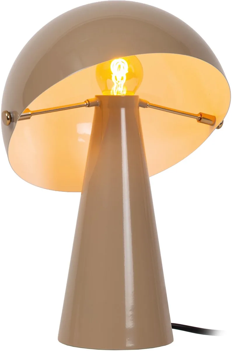 BARONE - Tafellamp - Ø 23 cm - 1xE27 - Vibes fra Lucide i Taupe – produktbillede
