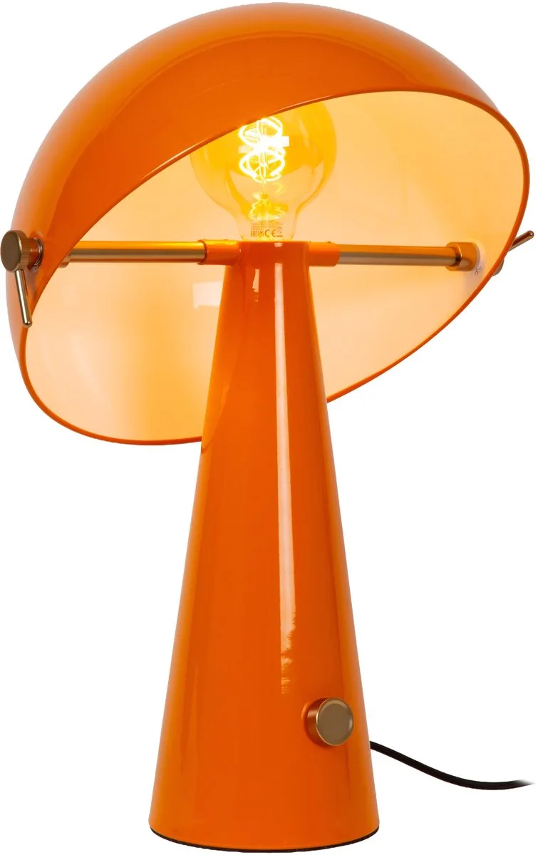 BARONE - Tafellamp - Ø 38 cm - 1xE27 - Vibes fra Lucide i Orange – produktbillede