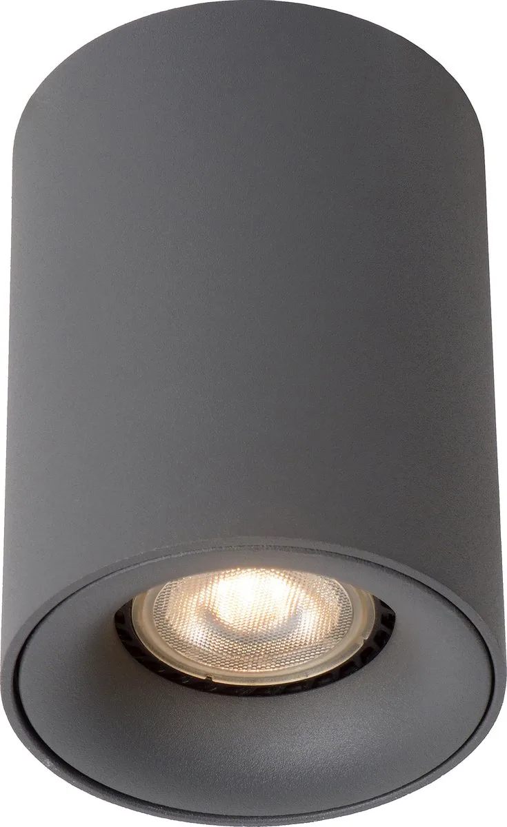 BENTOO-LED - Plafondspot - Ø 8 cm - LED Dimb. - GU10 - 1x5W 3000K de Lucide en Gris – photo produit