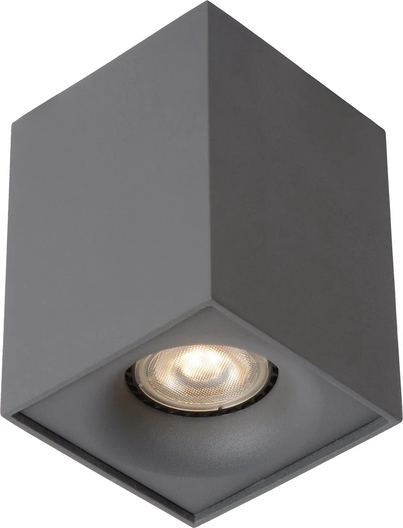 BENTOO-LED - Plafondspot (Plafondlamp) - LED Dimbaar - GU10 - 1x5W 3000K fra Lucide i Grå – produktbillede