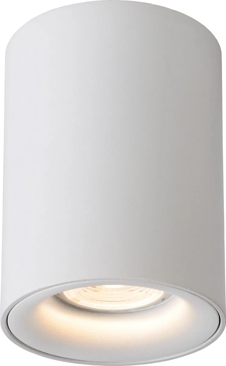 BENTOO-LED - Plafondspot (Plafondlamp) - Ø 8 cm - LED Dimbaar - GU10 (MR16) - 1x5W 3000K de Lucide en Blanc – photo produit