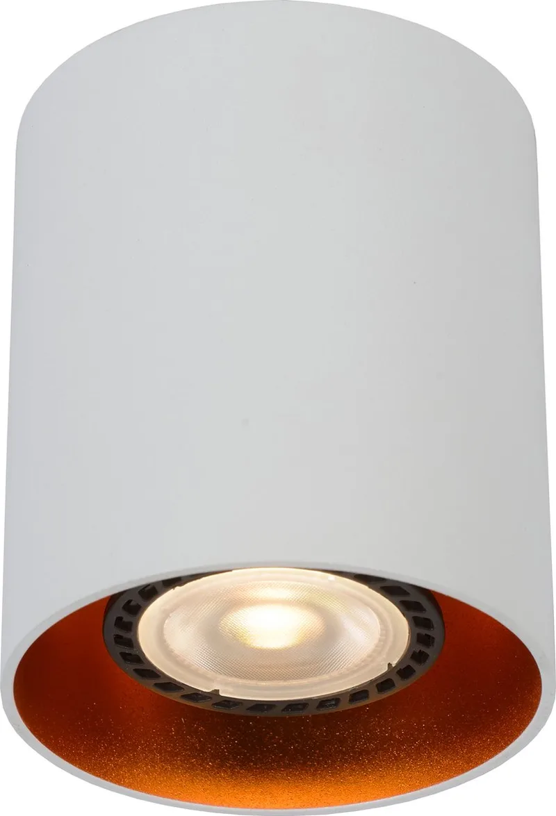 BIDO - Plafondspot - Ø 8 cm - 1xGU10 de Lucide en Blanc – photo produit