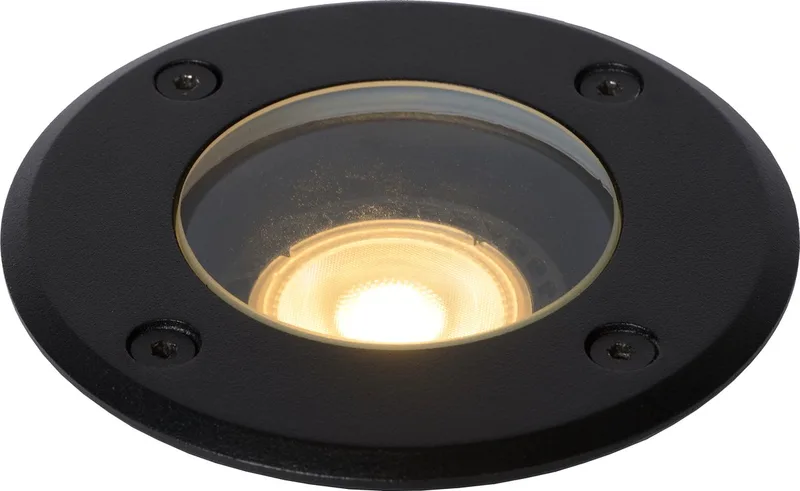 BILTIN - Grondspot Binnen/Buiten - Ø 10,8 cm - 1xGU10 - IP67 de Lucide en Noir – photo produit
