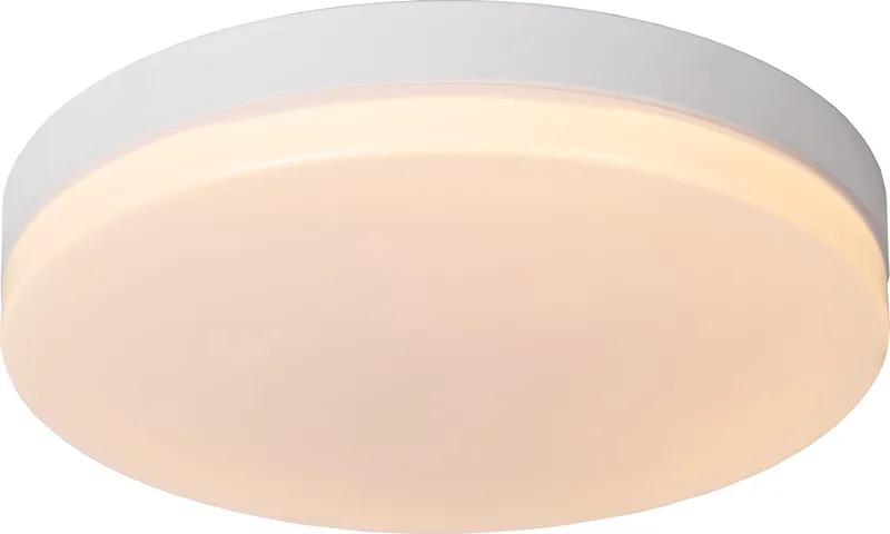 BISKIT - Plafonnière (Plafondlamp) Badkamer - Ø 40 cm - LED - 1x36W 2700K - IP44 - Bewegingssensor van Lucide in Wit – productfoto