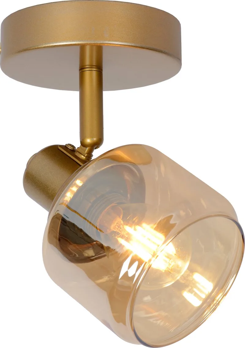 BJORN - Plafondspot (Plafondlamp) - 1xE14 - Mat Goud / Messing van Lucide in Mat Goud, Messing – productfoto