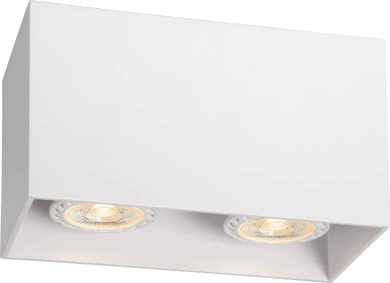 BODI - Plafondspot (Plafondlamp) - 2xGU10 (MR16) van Lucide in Wit – productfoto