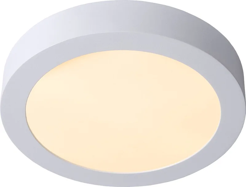 BRICE-LED - Plafonnière (Plafondlamp) Badkamer - Ø 24 cm - LED Dimbaar - 1x15W 3000K - IP44 von Lucide in Weiß – Produktfoto
