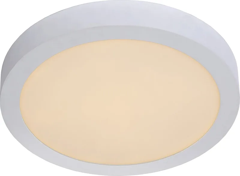 BRICE-LED - Plafonnière (Plafondlamp) Badkamer - Ø 30 cm - LED Dimbaar - 1x30W 3000K - IP44 de Lucide en Blanc – photo produit