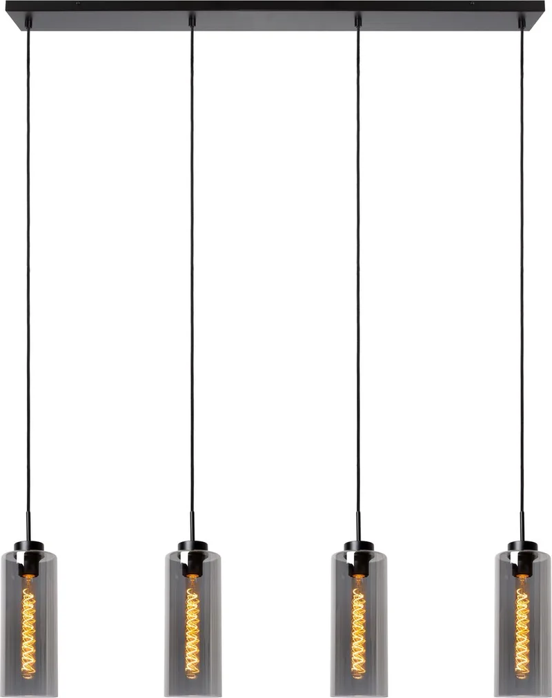 BRUNO - Hanglamp - 4xE27 van Lucide in Fumé – productfoto