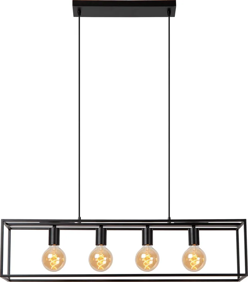 CAPRI - Hanglamp - 4xE27 fra Lucide i Sort – produktbillede