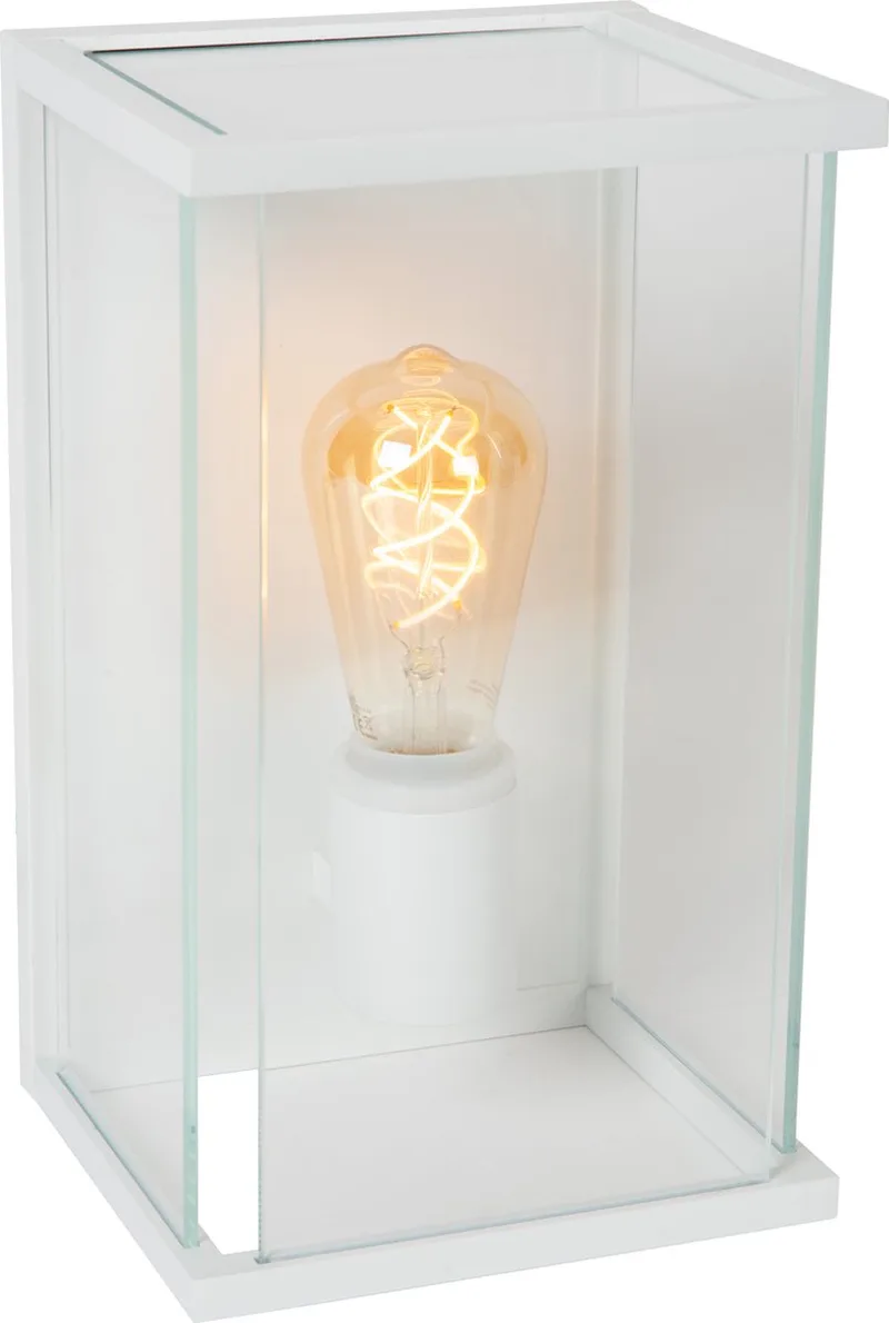 CLAIRE - Wandlamp Binnen/Buiten - 1xE27 - IP54 de Lucide en Blanc – photo produit
