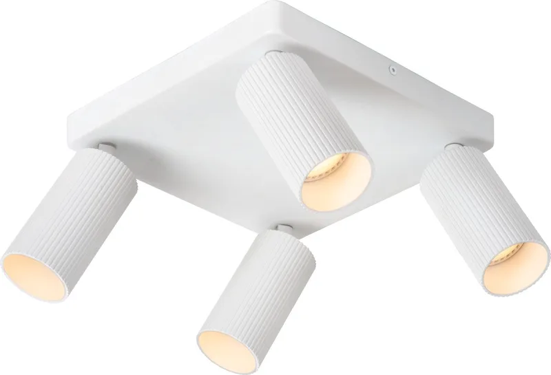 CLUBS - Plafondspot (Plafondlamp) - 4xGU10 (MR16) de Lucide en Blanc – photo produit