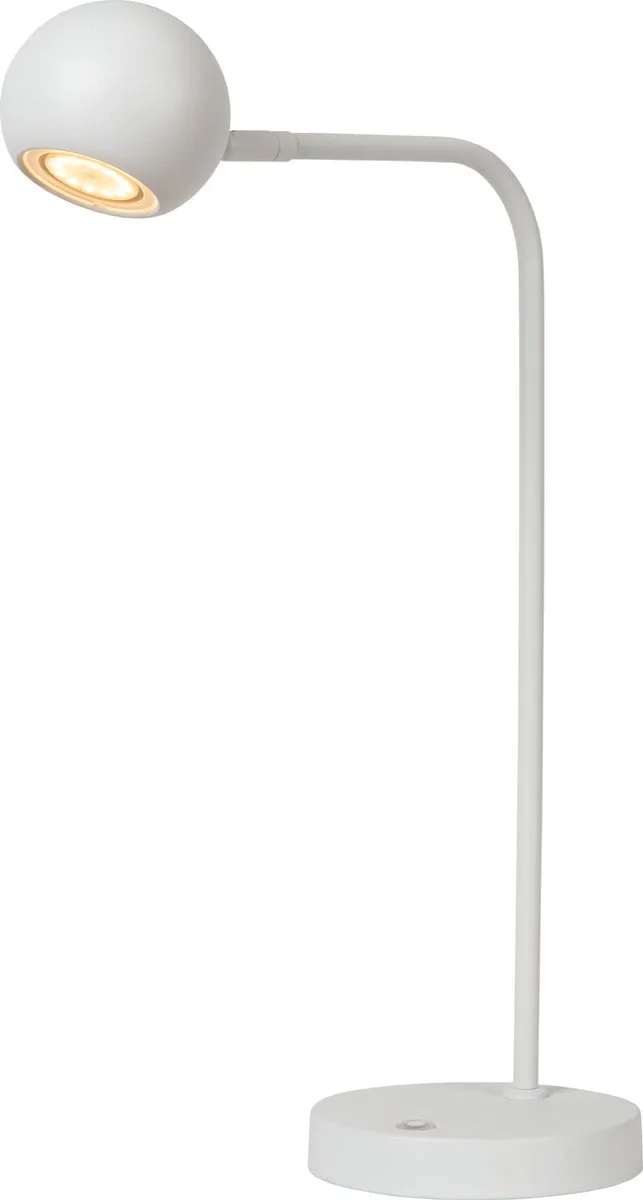 COMET - Oplaadbare Bureaulamp - Accu/Batterij - LED 3 StepDim - 1x3W 2700K von Lucide in Weiß – Produktfoto