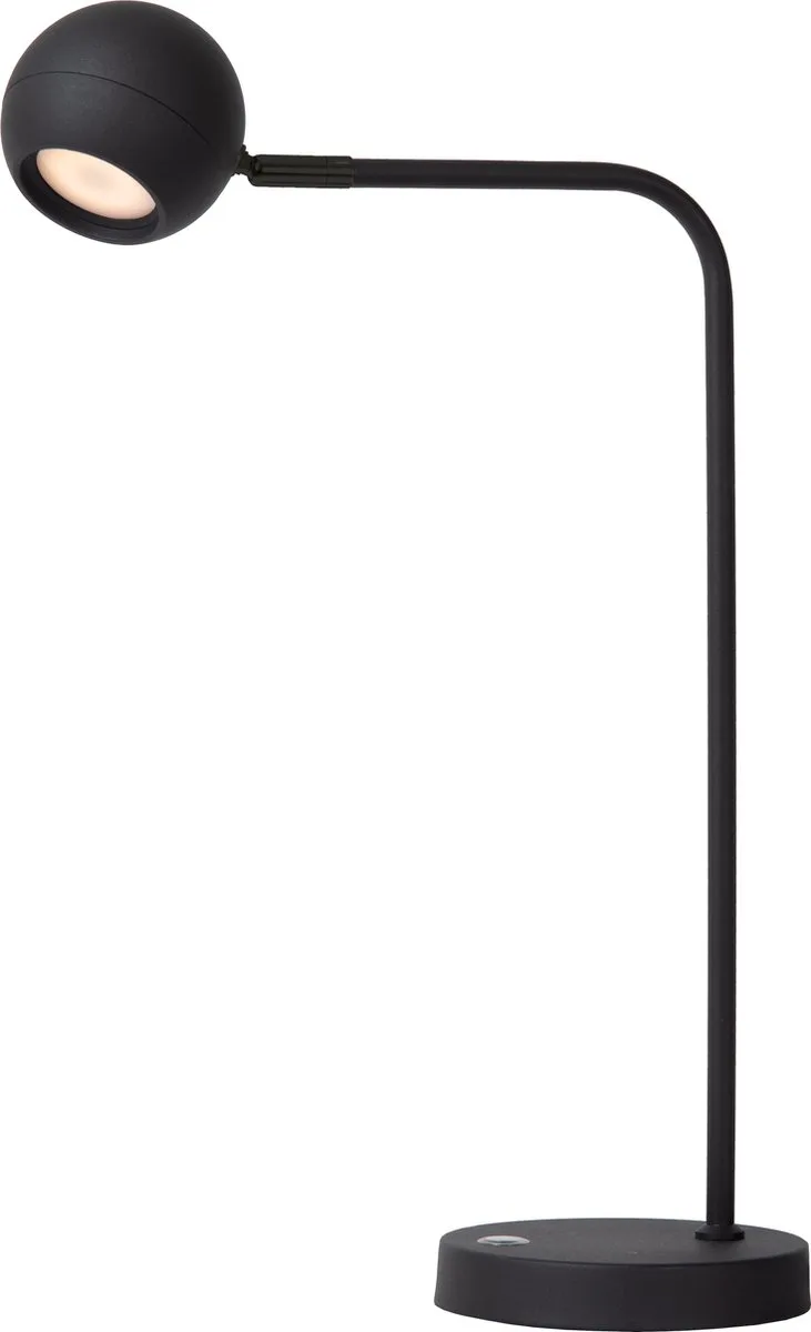 COMET - Oplaadbare Bureaulamp - Accu/Batterij - LED 3 StepDim - 1x3W 2700K de Lucide en Noir – photo produit