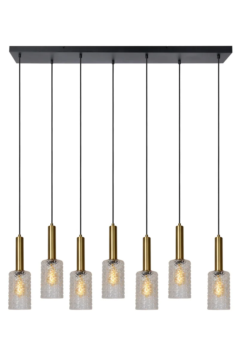 CORALIE - Hanglamp - 7xE27 - Transparant de Lucide – photo produit
