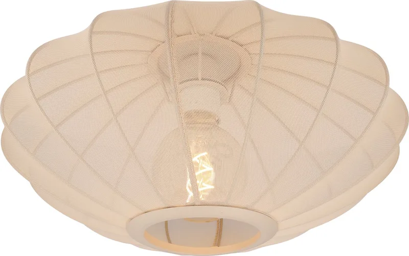 CORINA - Plafonnière (Plafondlamp) - Ø 40 cm - 1xE27 - Japandi by Lucide in Beige – product photo