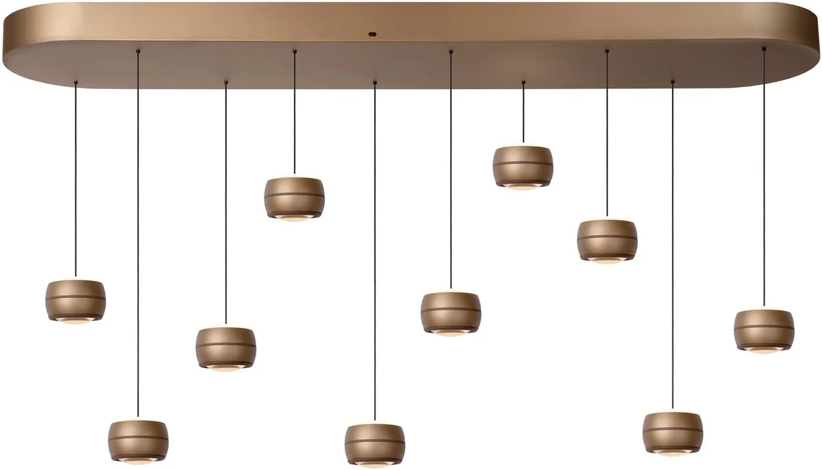 CORYFEE - Hanglamp - LED Dimbaar - CCT - 10x6W 2200K/3000K - Vibes fra Lucide i Champagne kleur – produktbillede