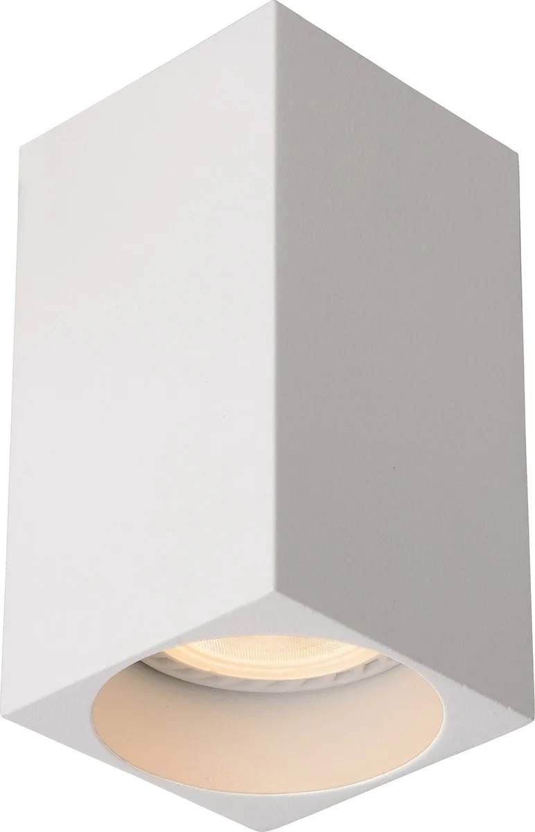 DELTO Plafondspot - LED Dim to warm - GU10 - 1x5W 3000K/2200K de Lucide en Blanc – photo produit