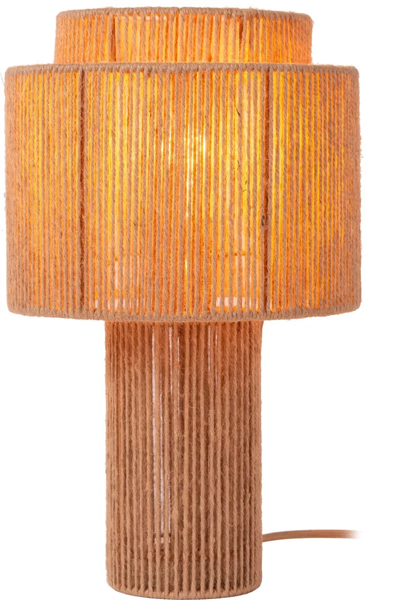 DENICE - Tafellamp - Ø 25 cm - 0xE27 de Lucide en Taupe – photo produit