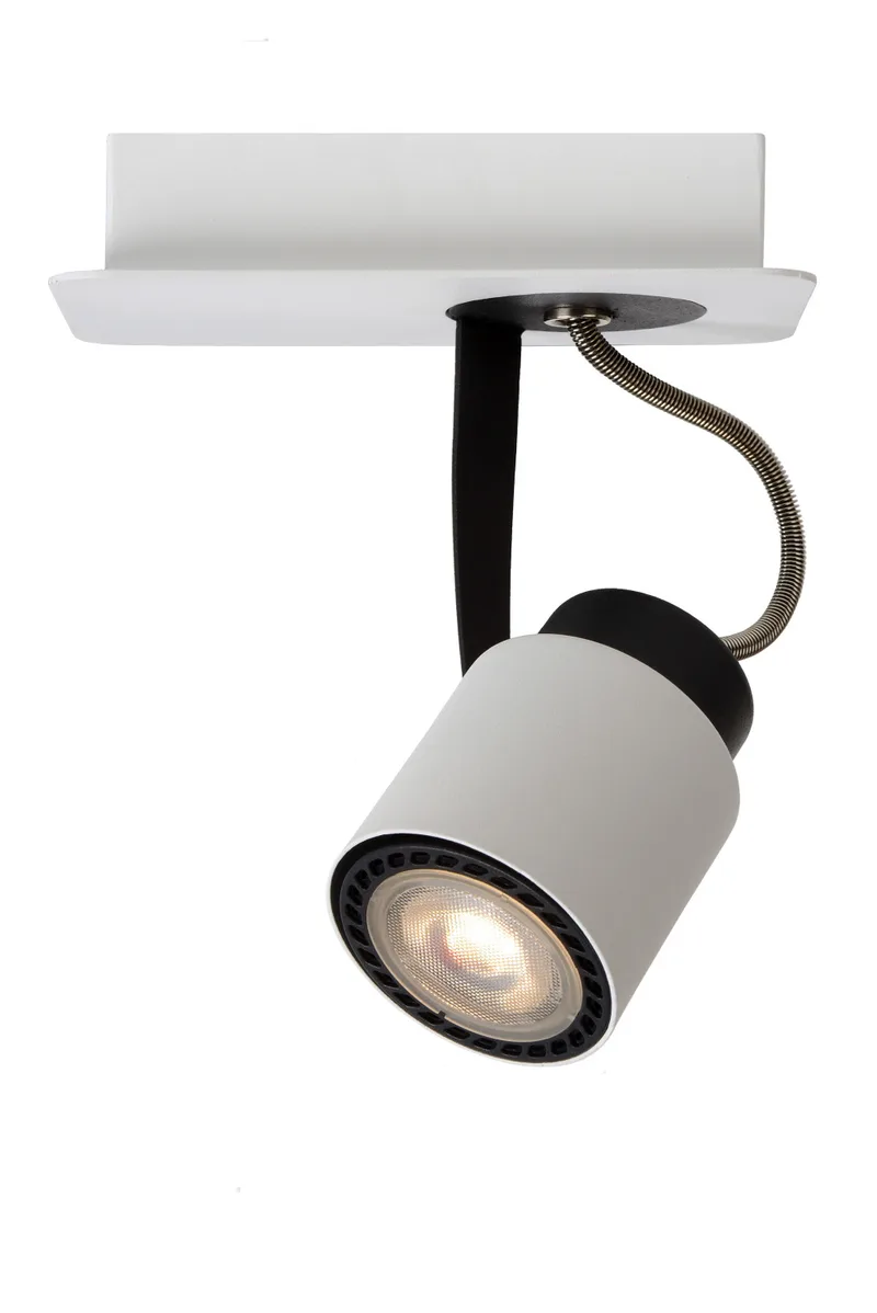 DICA LED Plafondspot-Wit-LED Dimb.-1xGU10-5W-3000K de Lucide – photo produit