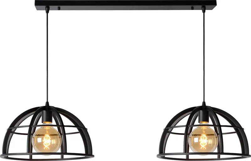 DIKRA - Hanglamp - 2xE27 fra Lucide i Sort – produktbillede