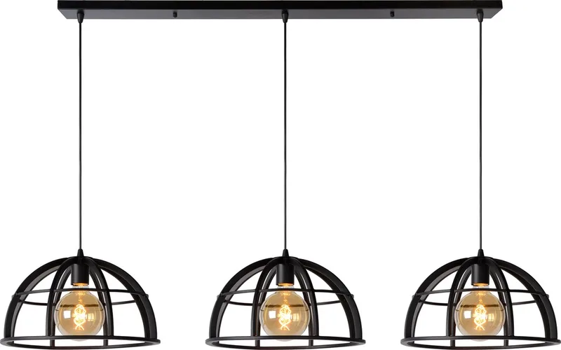 DIKRA - Hanglamp - Ø 40 cm - 3xE27 fra Lucide i Sort – produktbillede