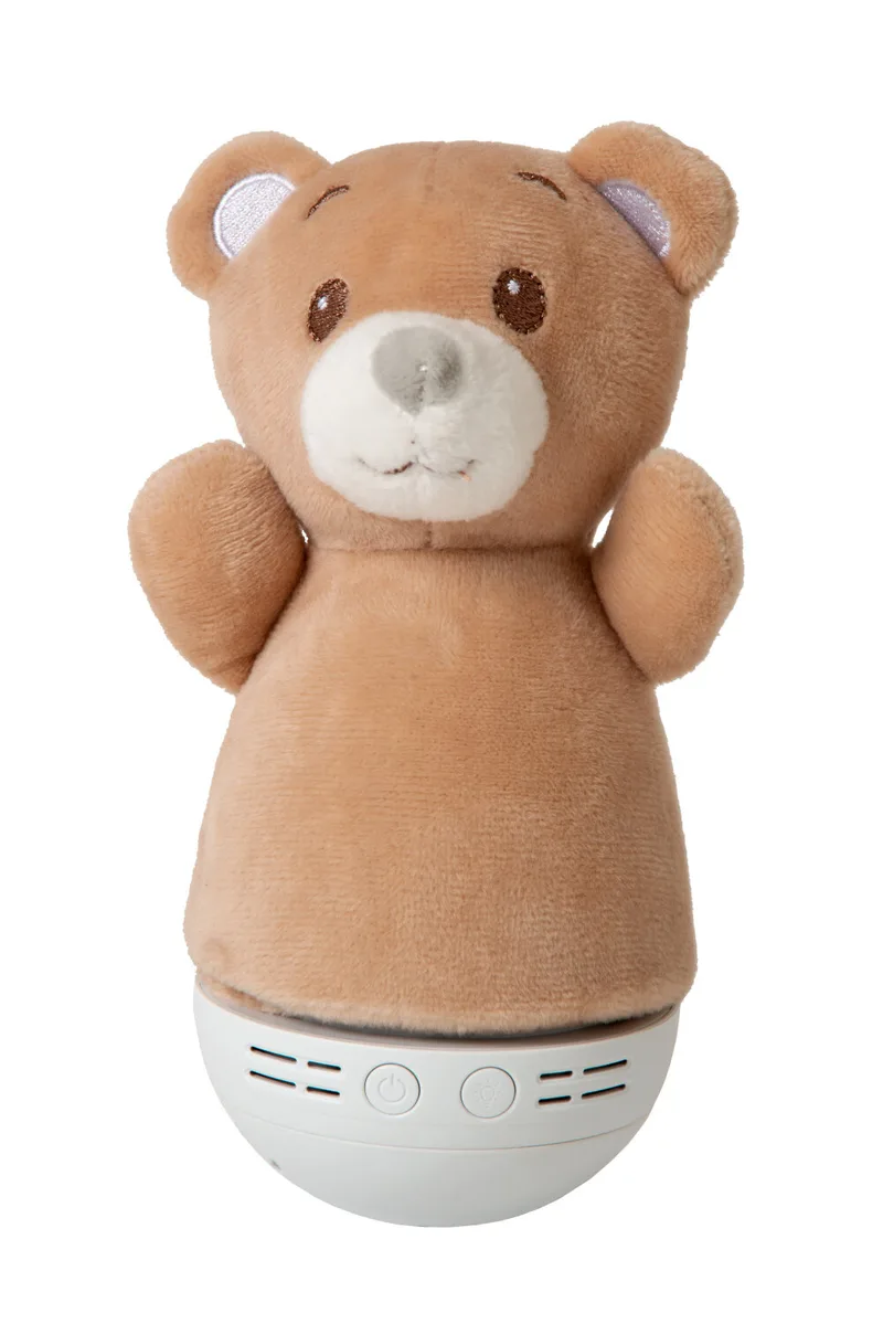 DOLLY - Tafellamp Kinderkamer - Batterijen - LED - 1x3W 2700K - Met muziekfunctie - Bruin de Lucide – photo produit