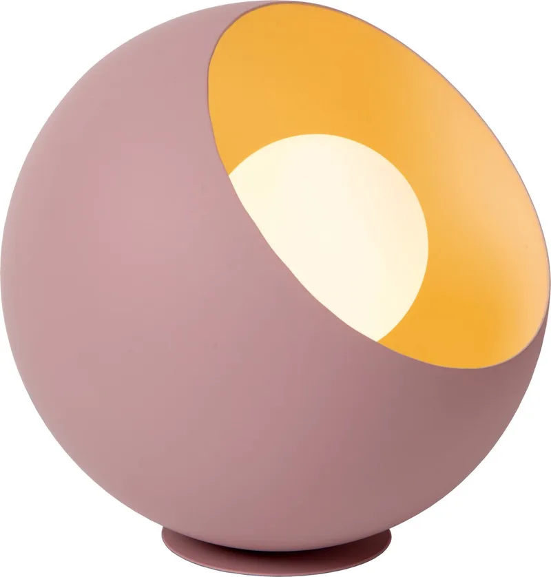 DOREDOS - Tafellamp - Ø 20 cm - 1xE27 de Lucide en Rose – photo produit