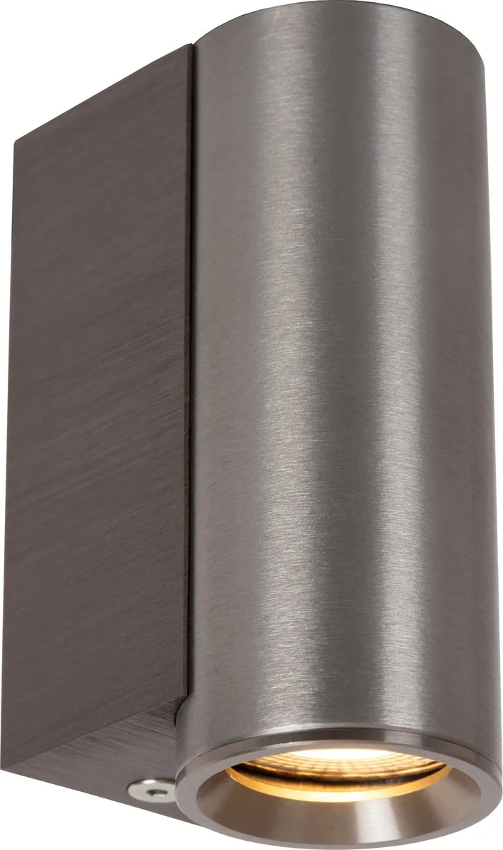 DUPLA - Wandspot / Wandlamp - 1xGU10 (MR11) van Lucide in Grijs ijzer – productfoto