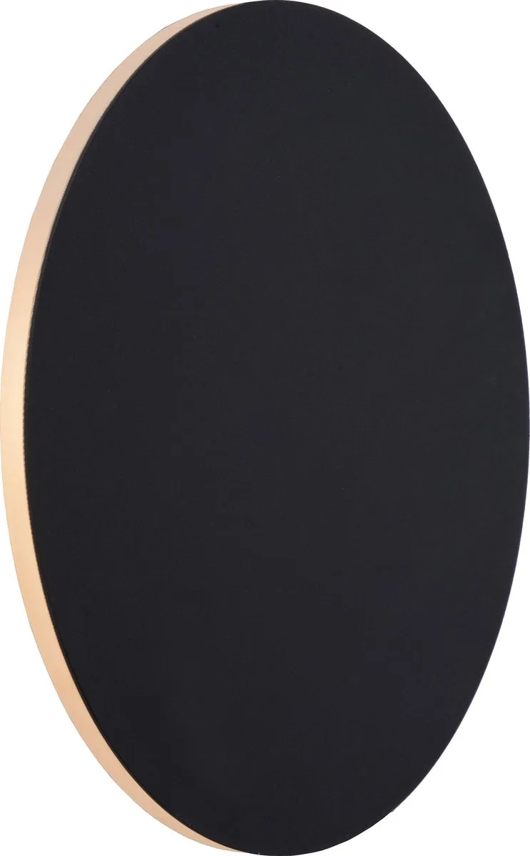 EKLYPS LED - Wandlamp - Ø 25 cm - LED - 1x9W 3000K von Lucide in Schwarz – Produktfoto
