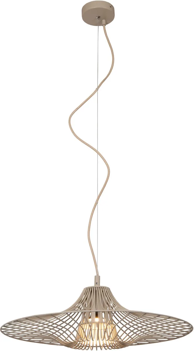 ELLIS - Hanglamp - Ø 50 cm - 1xE27 - Essential von Lucide in Taupe – Produktfoto