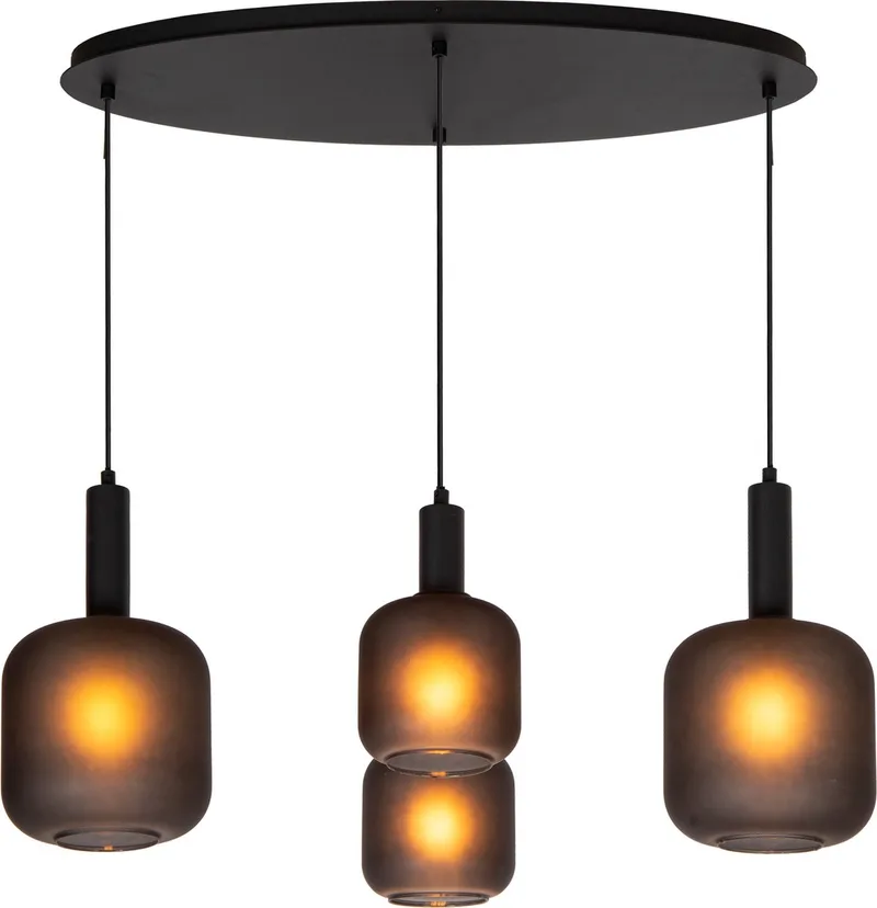 ELOISE - Hanglamp - 4xE27 de Lucide en Noir – photo produit