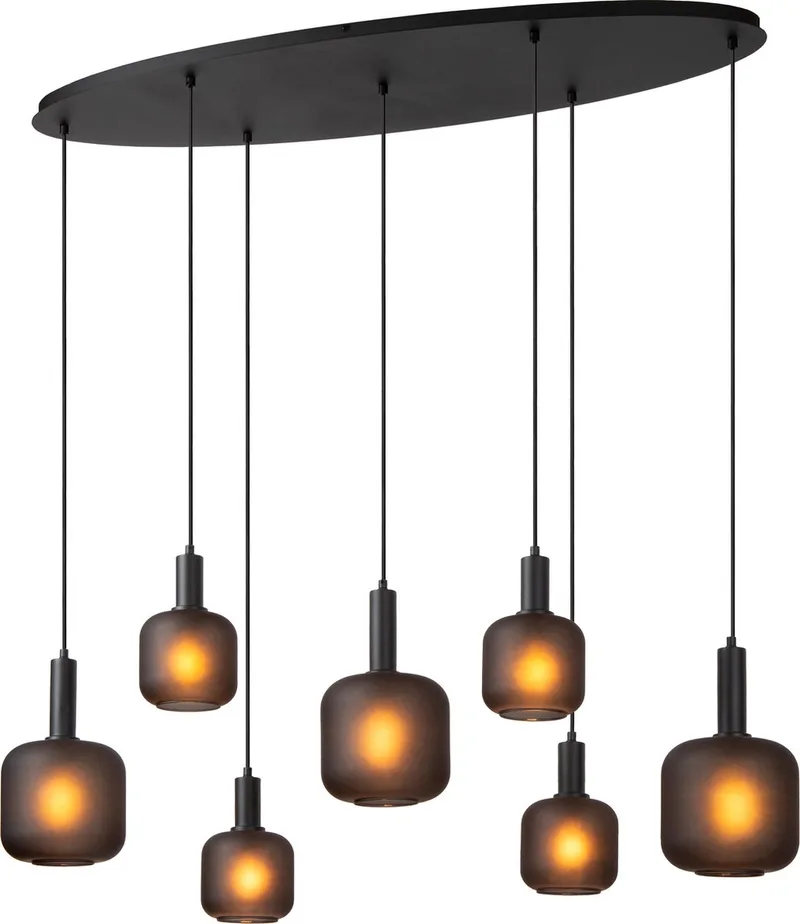 ELOISE - Hanglamp - 7xE27 by Lucide in Black – product photo