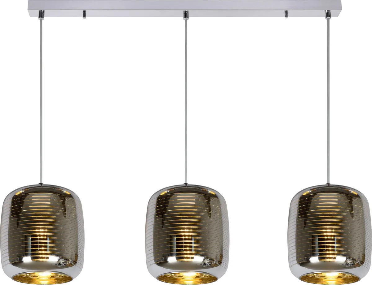 ERYN - Hanglamp - 3xE27 von Lucide in Chrom – Produktfoto