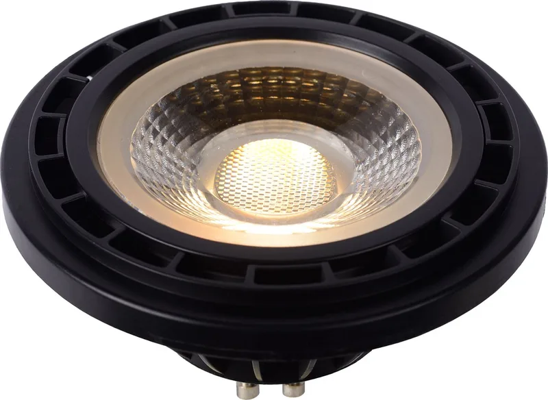 LED reflector GU10 12W 3000K dim to warm, zwart de Lucide – photo produit