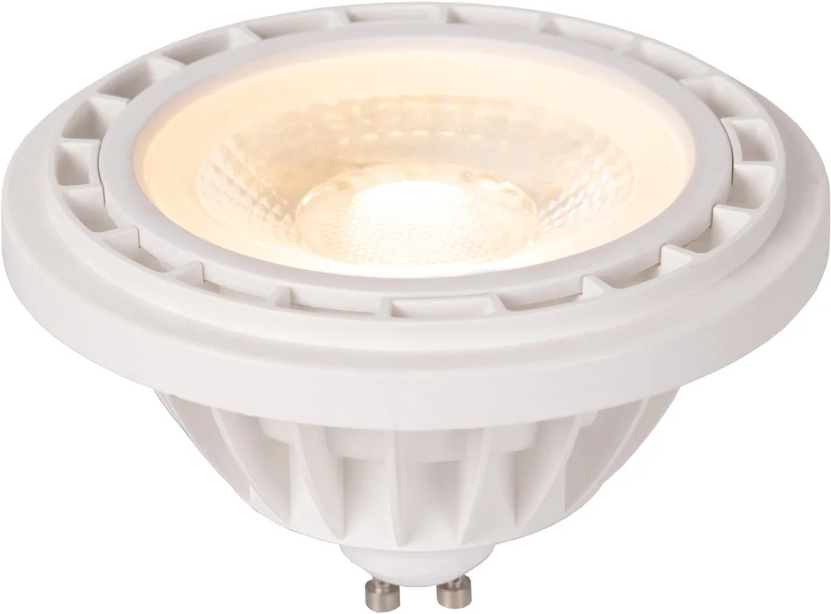 ES111 - Led lamp - Ø 11 cm - LED Dim to warm - GU10 (MR16) - 1x12W 2200K/3000K - Wit van Lucide – productfoto