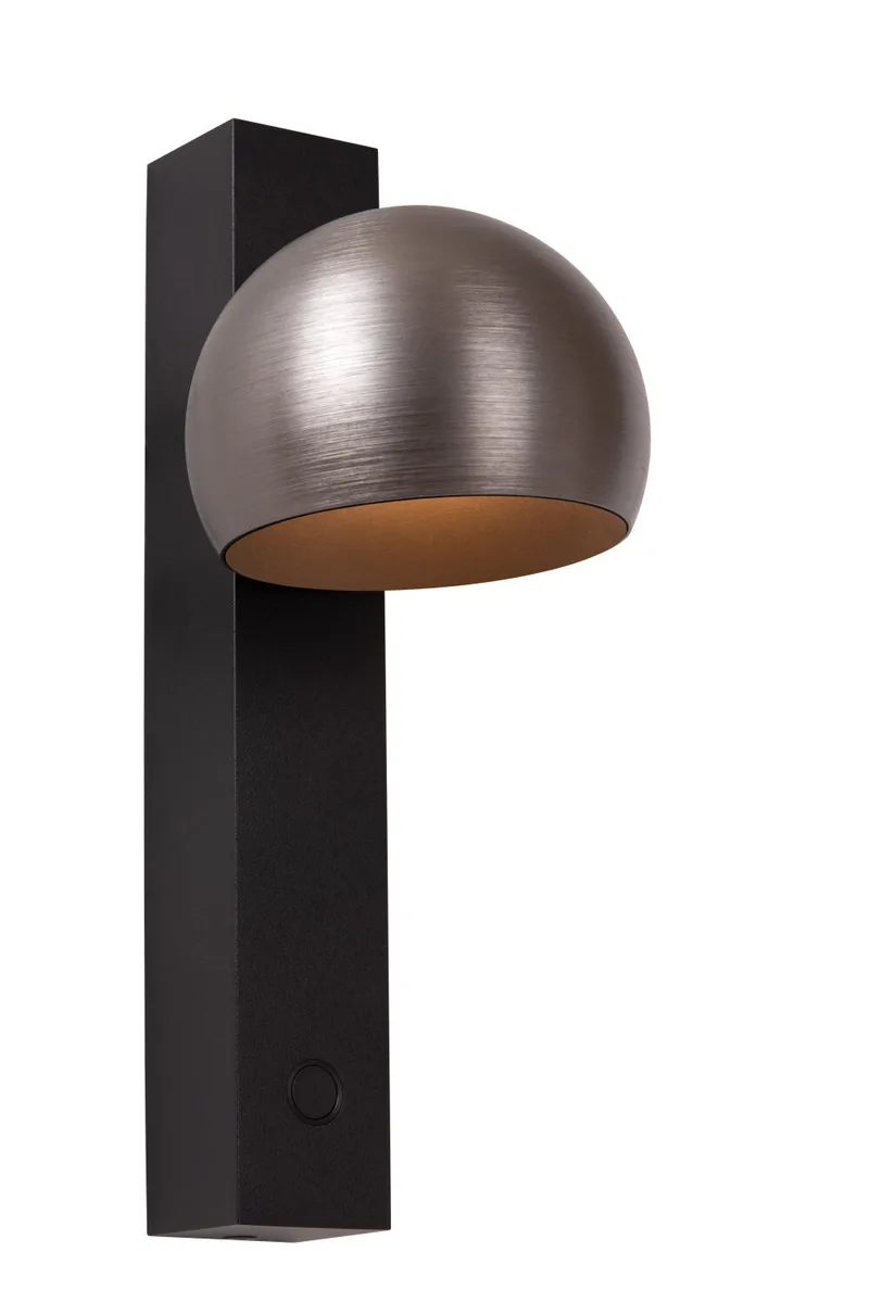 ESFERA - Wandlamp - LED Dimb. - 1x9W 2700K - Grijs ijzer - Premium de Lucide – photo produit