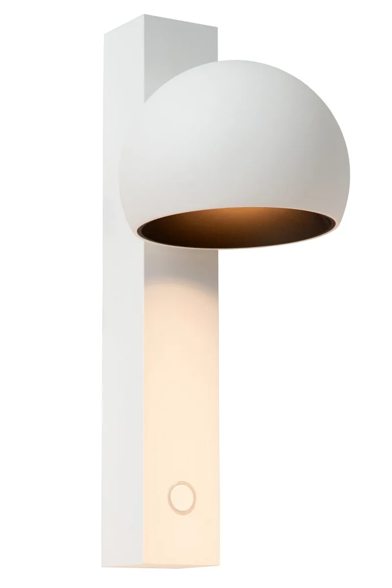 ESFERA - Wandlamp - LED Dimb. - 1x9W 2700K - Wit - Premium von Lucide – Produktfoto