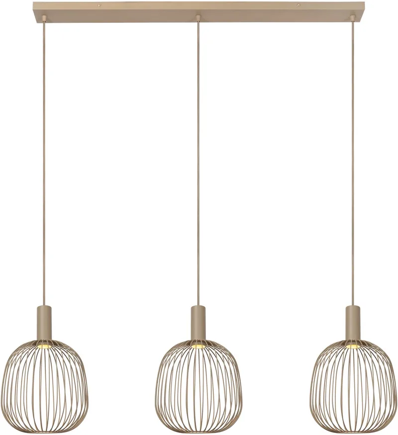 ESTEREL - Hanglamp - 3xGU10 (MR11) - Essential fra Lucide i Taupe – produktbillede
