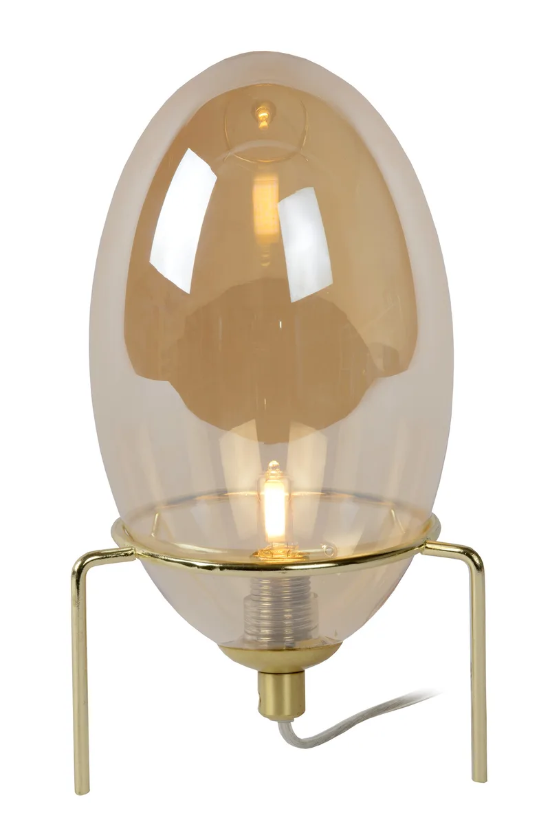 EXTRAVAGANZA BELLISTER - Tafellamp - Ø 13 cm - 1xG9 - Amber van Lucide – productfoto