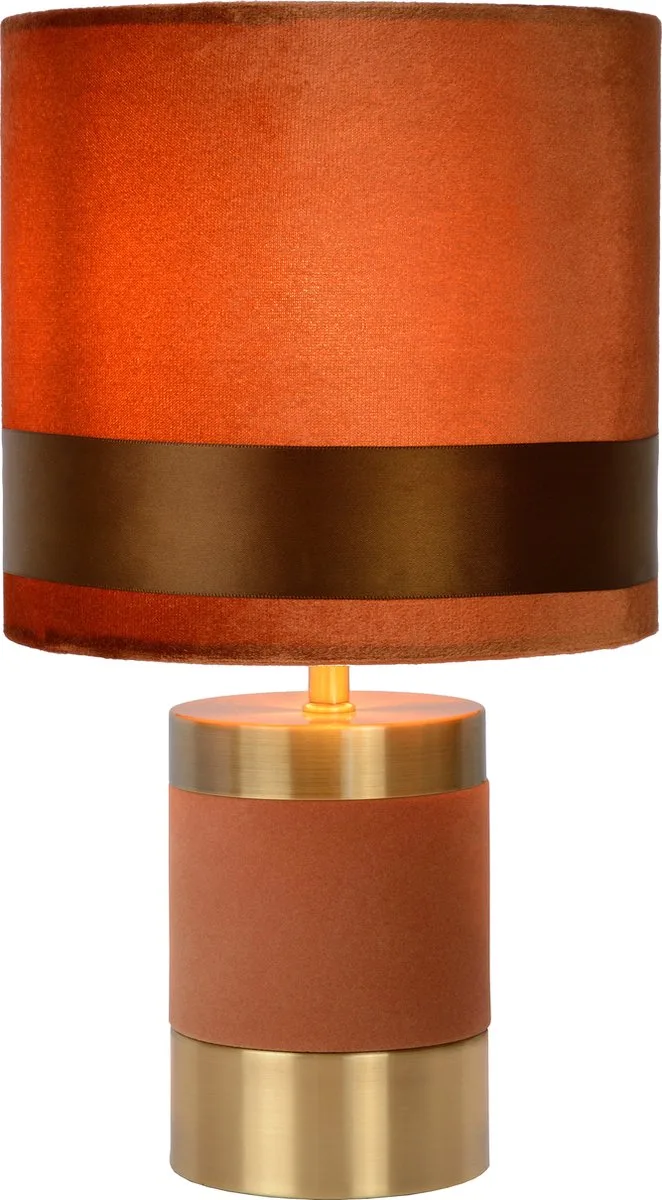 EXTRAVAGANZA FRIZZLE - Tafellamp - Ø 18 cm - 1xE14 från Lucide i Brun – produktbild